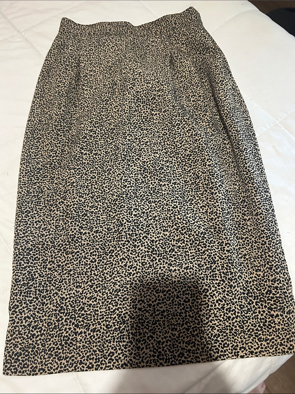 Leopard Print Pencil Skirt in Tan and Black — Sleek High Waist